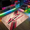 St. Louis Cardinals Design Crystal Velvet Carpet Cozy Non?Slip Printed Rug For Bedroom Living Room Entrance