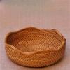 A84E-Retro Handmade Woven Basket Decorative Storage Bamboo Basket Storage Basket Home Water Fruit Basket