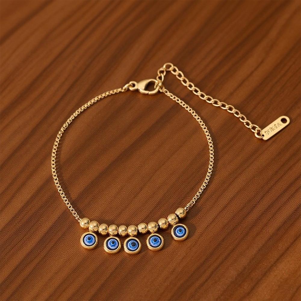 2025 Women's Titanium Steel Anklet – Light Luxury, 18K Gold-Plated, Fade-Resistant
