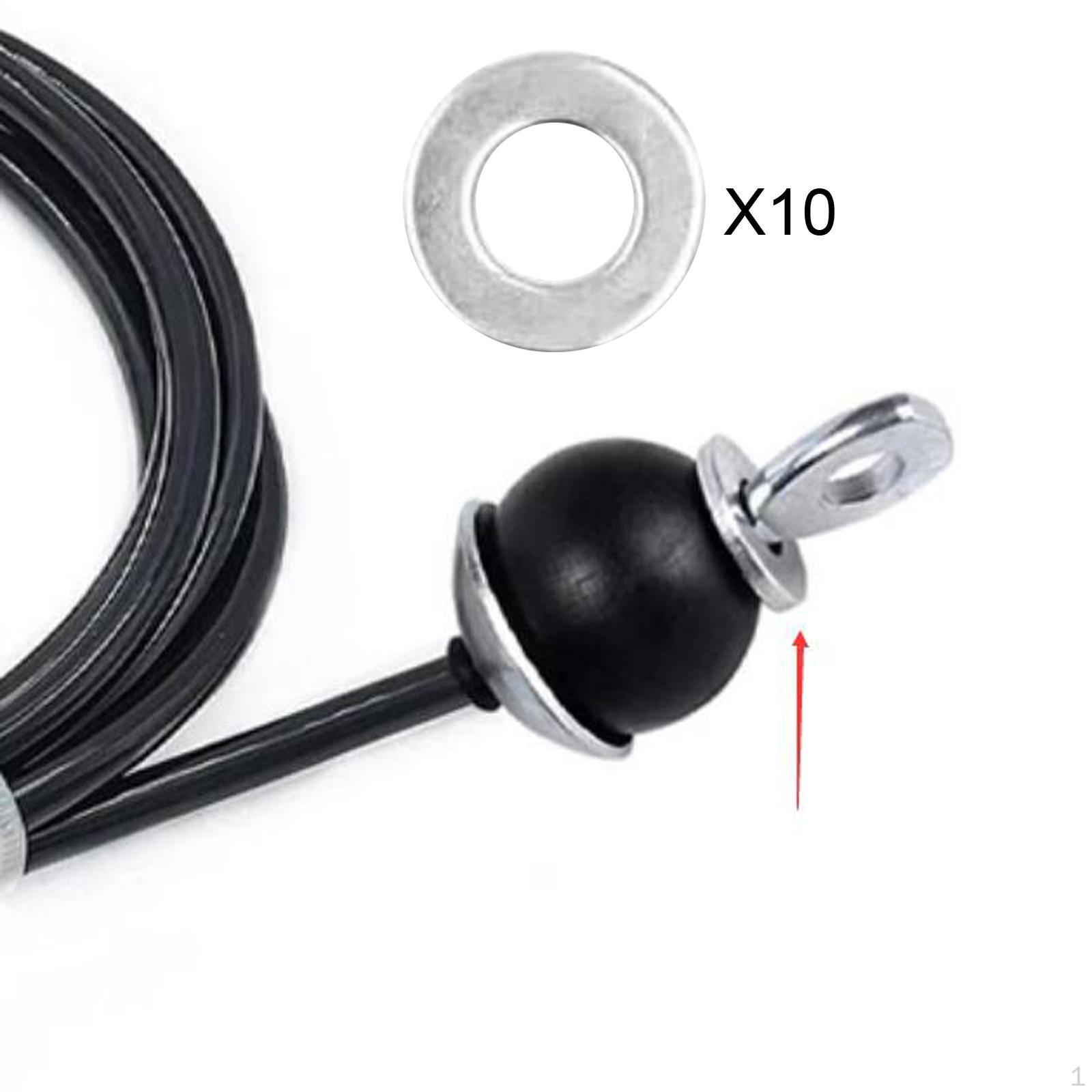 

10x Flat Washers 10mm Inner Dia. for Bolt Screw Od=22mm 3mm Thick Replacement Steel Rope