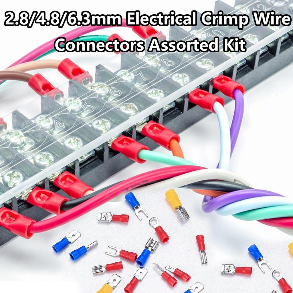 280PCS Boxed Pre-Insulated Terminal Set - Male/Female Connector Kit