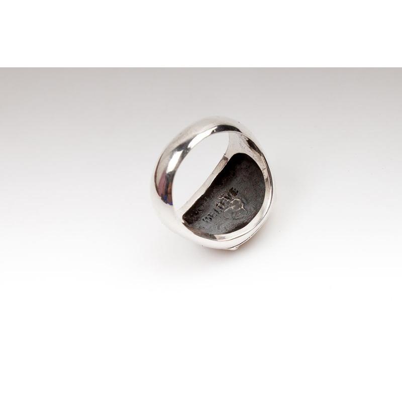 Anillo vintage para hombre - anillo de brújula polaris estilo ins - brújula vikinga hecho a mano