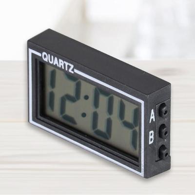 Orologio automatico leggero per cucina Orologio digitale elettronico per auto nera Visualizzazione semplice di data e ora Piccolo