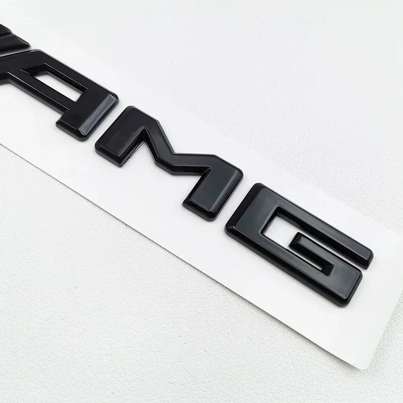 3D ABS Black C43 Logo Letters BITURBO 4MATIC Badge Car Rear Star Sticker BITrunk AMG Emblem For Mercedes Benz AMG W205 W206 C205