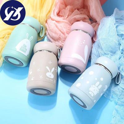 Niedliche Thermosflasche, tragbar, Thermobecher, Edelstahl-Isolierbecher, Kaffeetasse, Isolierflaschen, Wasserflasche für Mädchen, Kinder, Geschenk