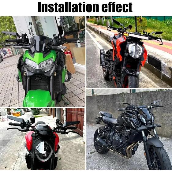 For YAMAHA MT 07 MT07 MT 09 MT09 SP MT 10 MT10 SP Motorcycle Mirrors Stealth Winglets Mirror Kits To Rotate Adjustable Mirrors