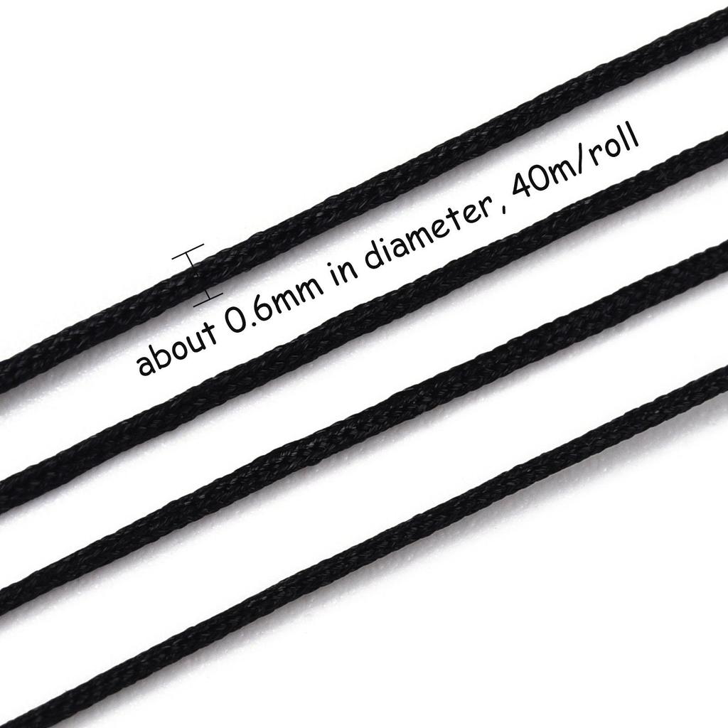 Bunt Nein. 73 0,6 mm Jadegarn für DIY-Armbänder, chinesische Knoten, Quasten und Anhänger-Bastelarbeiten