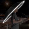 New Auto Folding Reflective Edged Reverse Umbrella with Logo Print