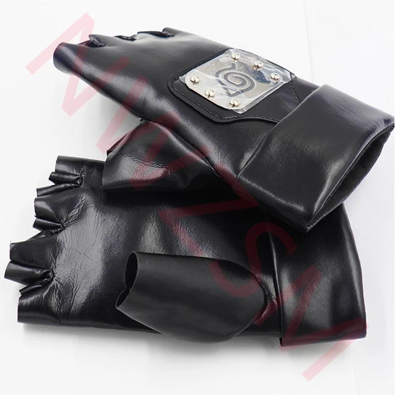 Naruto Hatake Kakashi Cosplay Gloves Mask Headband Anime Accessories Kunai Notebook Konohagakurenosato Sign Props