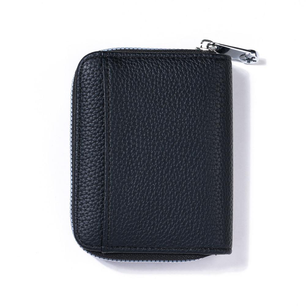 Portable PU Leather Coin Purse Multi slot Short Wallet Coin Pouch Women s Wallet  Daily чёрный