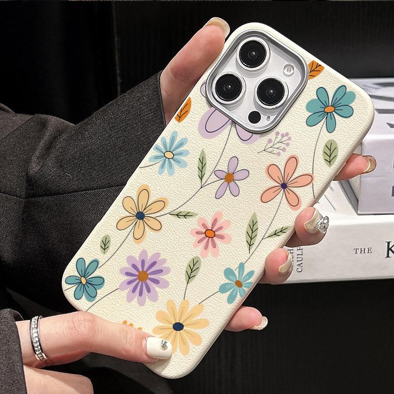 Retro Flower Soft Phone Case For Samsung Galaxy S25 Ultra S24 S23 S22 Plus S21 FE A16 A26 A36 A56 A25 A55 A54 A53 A34 A33 Cover
