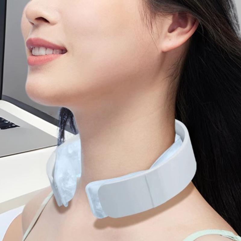 Gel Filled Neck Coolers with Ice Packs and Cooling Strap Plastic Texture Perfect for Outdoor Commuting Activity
