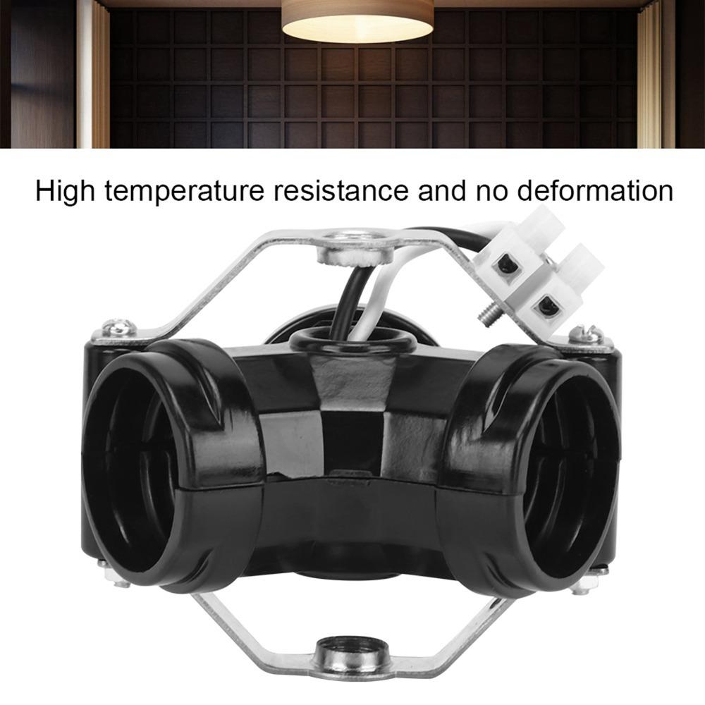 2PCS Black Lamp Base Holder 3/4/5 Head Cluster Lamp Holder Stable Lamp Holder Socket  Pendant Light