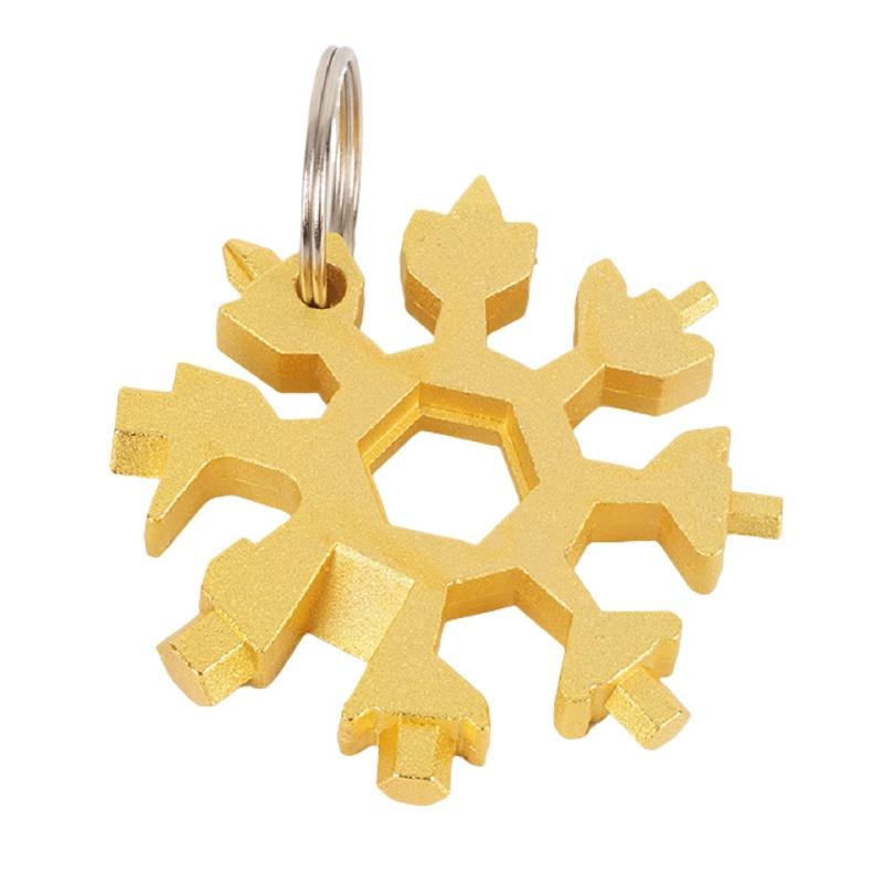 Uniwersalny przenośny 18-w-1 EDC Snowflake klucz dynamometryczny narzędzie wielofunkcyjne zestaw narzędzi ze stali nierdzewnej wielofunkcyjne narzędzia ręczne narzędzie ręczne
