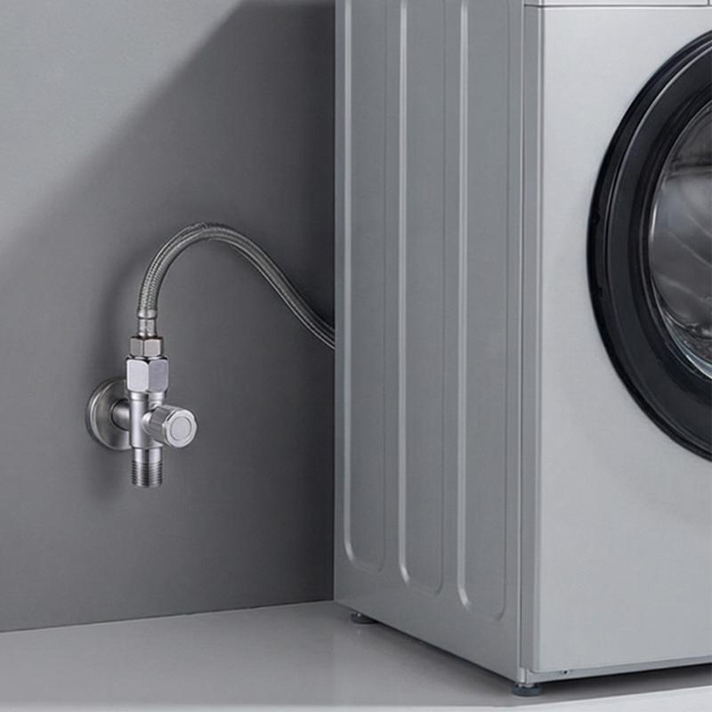 Water Shut Down Valves 1/2inch Turn Angle Stop Valves Plumbing Fitting for Hot/Cold Water Systems Easy to Install