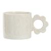 ins wind flower handle ceramic cup mug mug household coffee cup milk cup high value tea cup