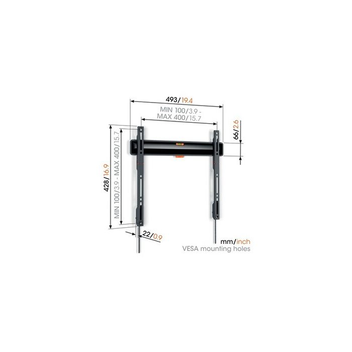 Vogel's TVM 3405 FIXED Flat Screen Wall Mount for 32'' To 77'' TVs