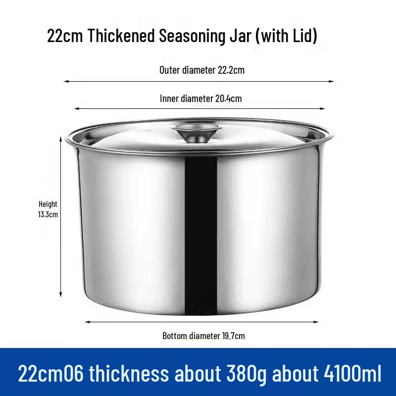 

Thickened Stainless Steel Kitchen Storage Jars Set