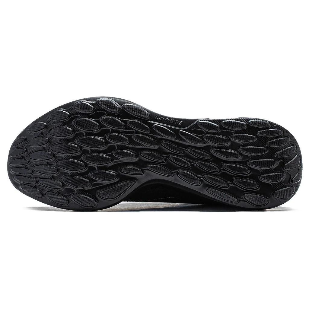 Li Ning Soft Slip Resistant Abrasion Resistant Low top Running Shoes Men's Black ARST047-5