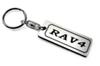 RAV4 Double Ring Acrylic Original Keychain Custom Parts A-615-2 Silver/Black (Early/Late Model)