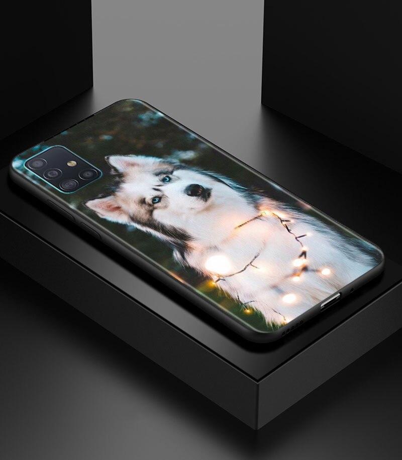 Alaskan Husky Dog Cute Puppy Phone Case for Samsung Galaxy A51 A71 A21S A12 A11 A31 A52 A41 A32 A72 A02S A01 5G Silicon Cover