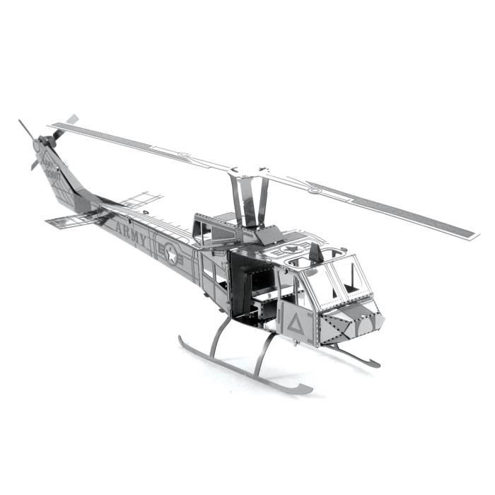 Metal Earth Fascinations HUEY HELICOPTER 3D Puzzle En Métal