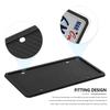 Silicone License Plate Frames with License Plate Screws Universal License Plate Cover Automotive Exterior Accessories 2PCS Set
