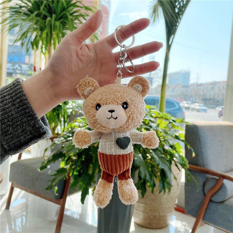 Love Teddy Bear Plush Pendant Adorable Mini Toy Keychain For Birthday Valentine's Day And More!