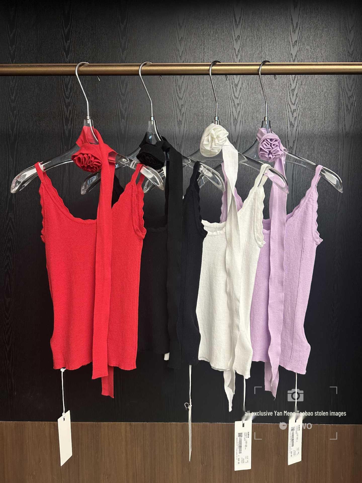 Весна 2026 Дофаминовое кружевное комбинация с ожерельем (6119556) Small красный