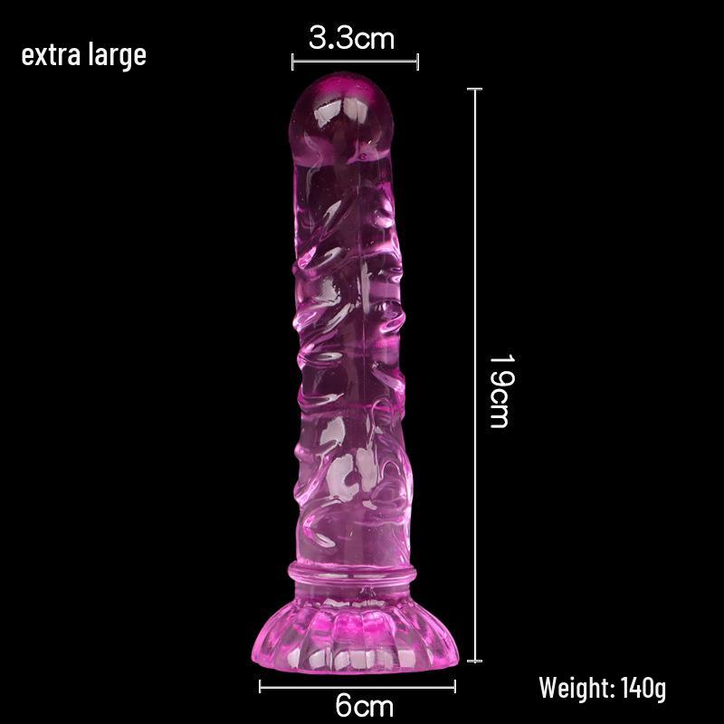 Sirena Cristal Crizantemă Ventuză Dildo & Dop Anal Filetat pentru Plăcere Realistă