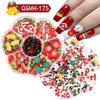 Nail Art Christmas Bells Snowflake Elk Snowman Nail Art Ornaments Halloween Kid Funny Ghost Pumpkin Nail Accessories