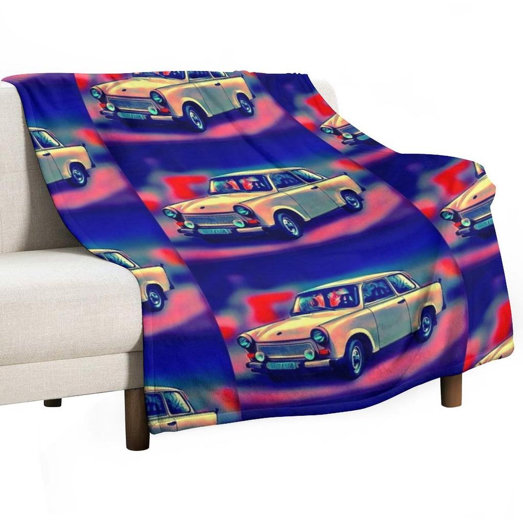 Trabi Trabant Throw Blanket Spring Fall Cozy Throw Blanket for Couch