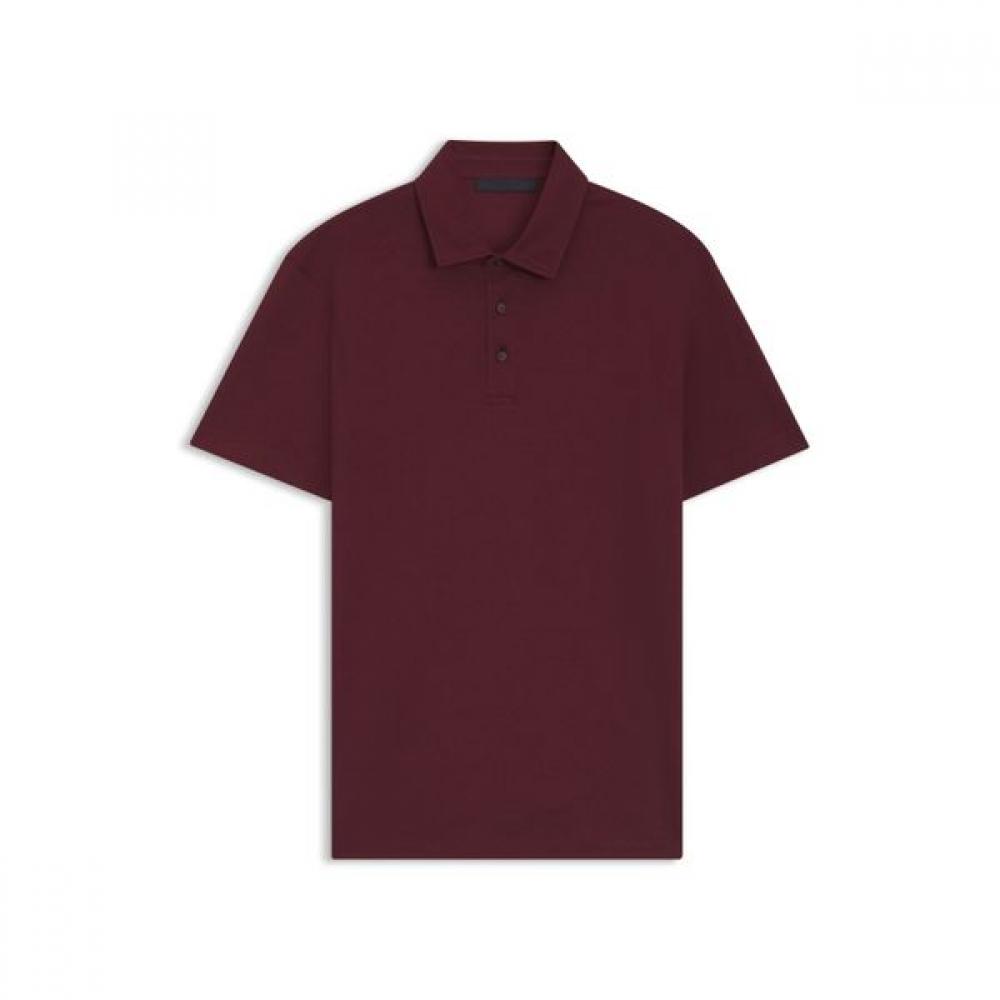 Boss Regular Fit Cotton Blend Collar Shirt Dark Red 50554093606 S