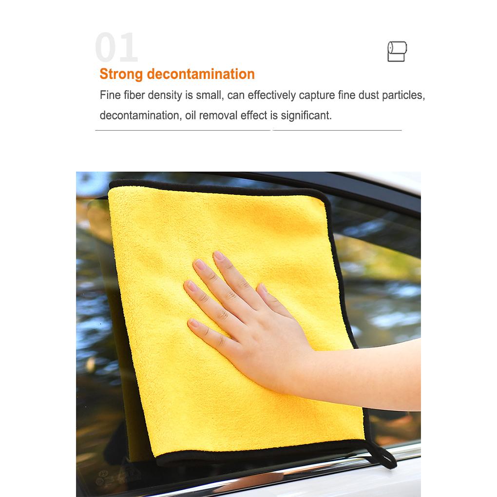 Car Wash Towel Water Soft Cleaning Detailing Rag Washcloth Glass Lints-free Kitchen Cloth Reusable Bathroom Dishcloth