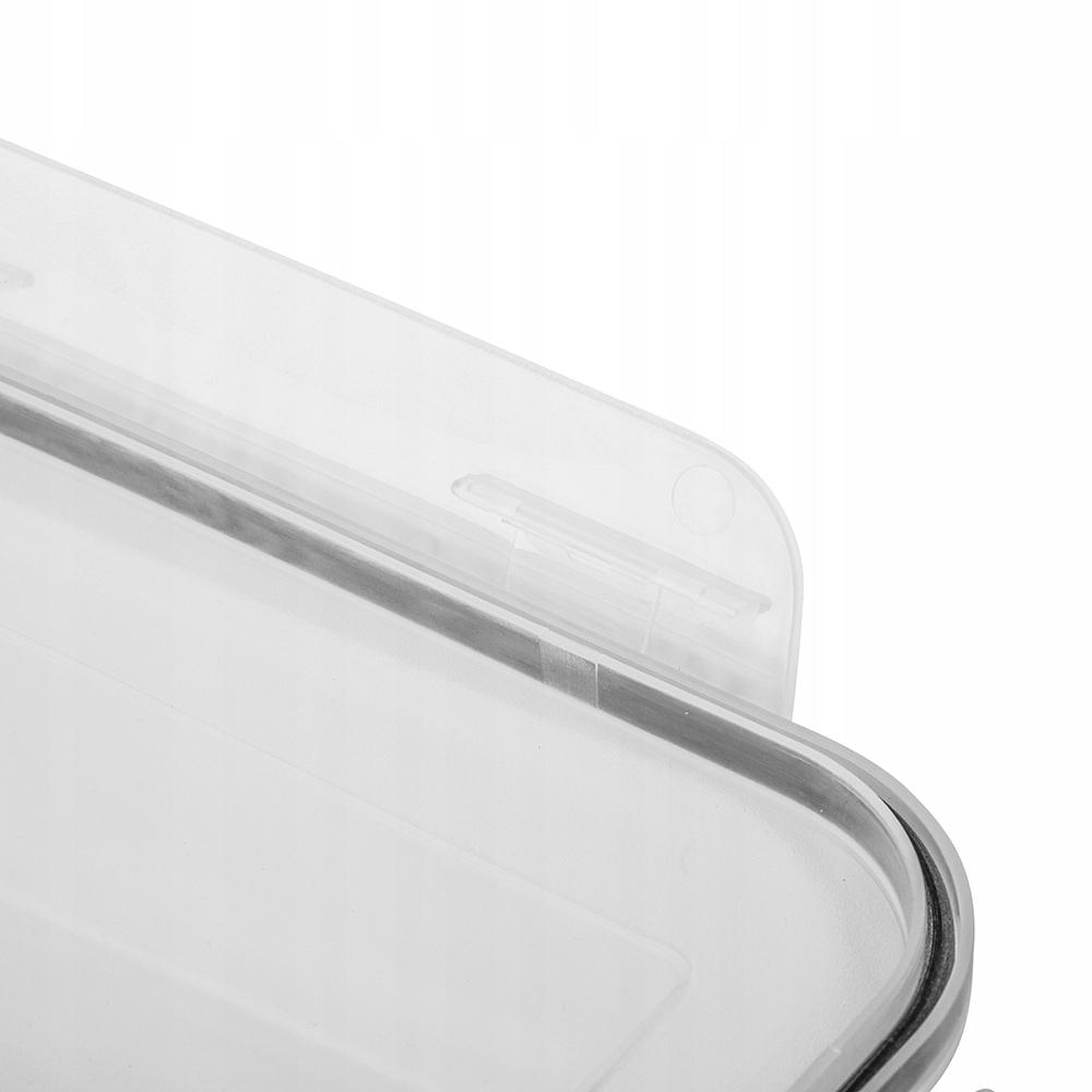 Plastic Food Container With Lid, Rectangular, Airtight, 1 Piece