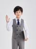 Children's Academic Style School Uniform Set: Primary School Vest & Kindergarten Short Sleeve for Back to School Photography