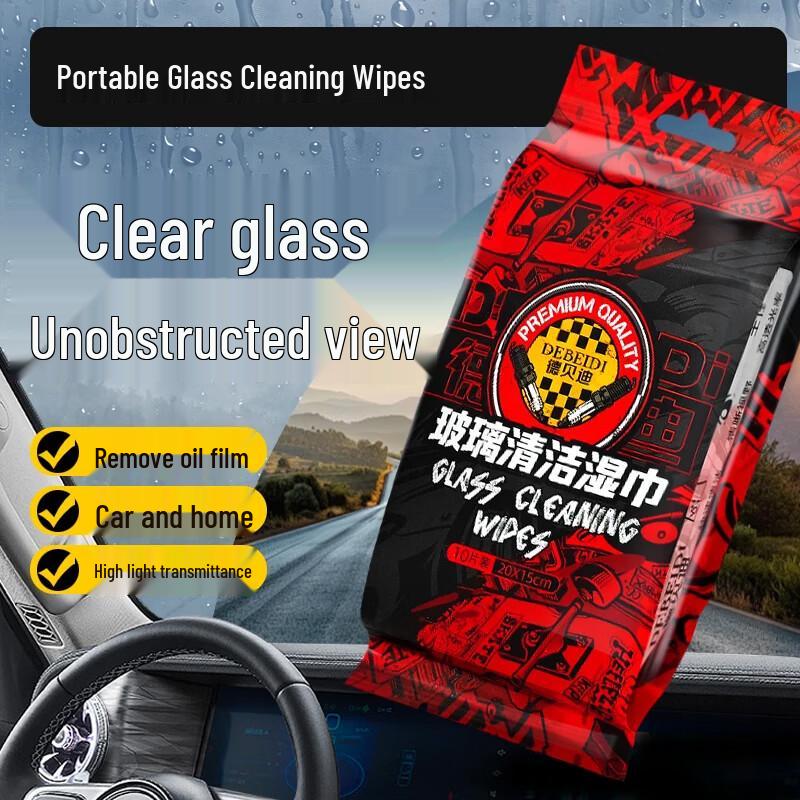 Glass Oil Film Remover Wipes