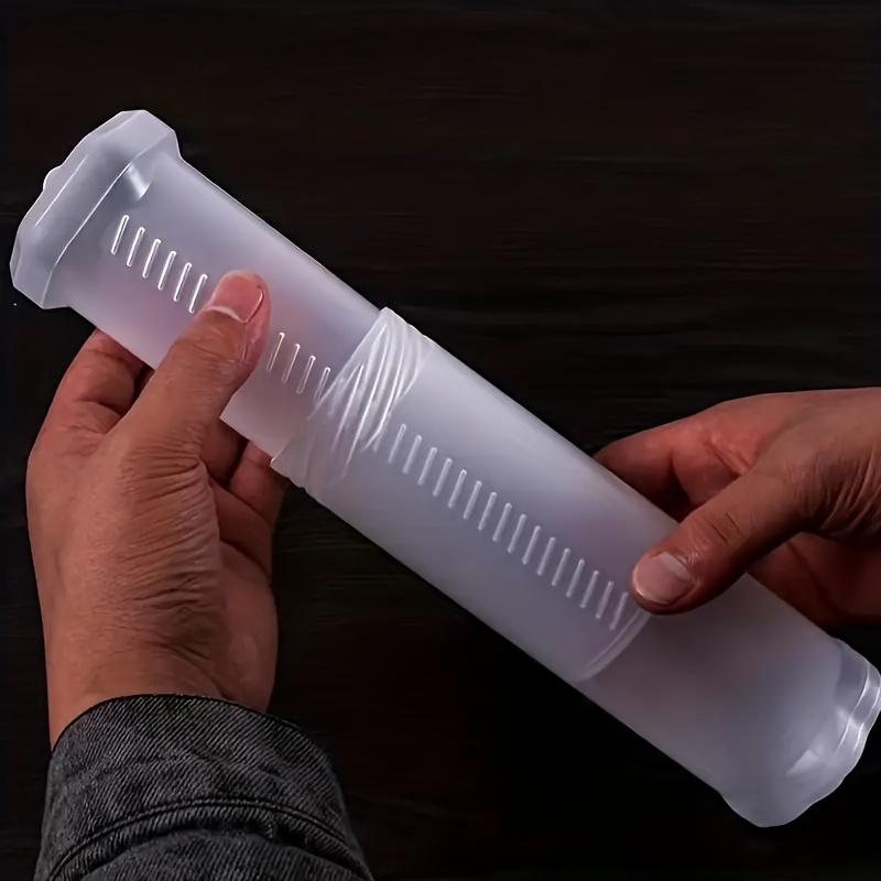 2pcs Transparent ABS Telescopic Pen Holder, Art Painting Brush Pencil Holder, Suitable for Outdoor Sketching Brush Storage