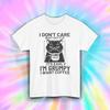 Grumpy Cat Coffee Shirt Funny Morning Mood Sarcastic Animal Lover Tee S-5XL