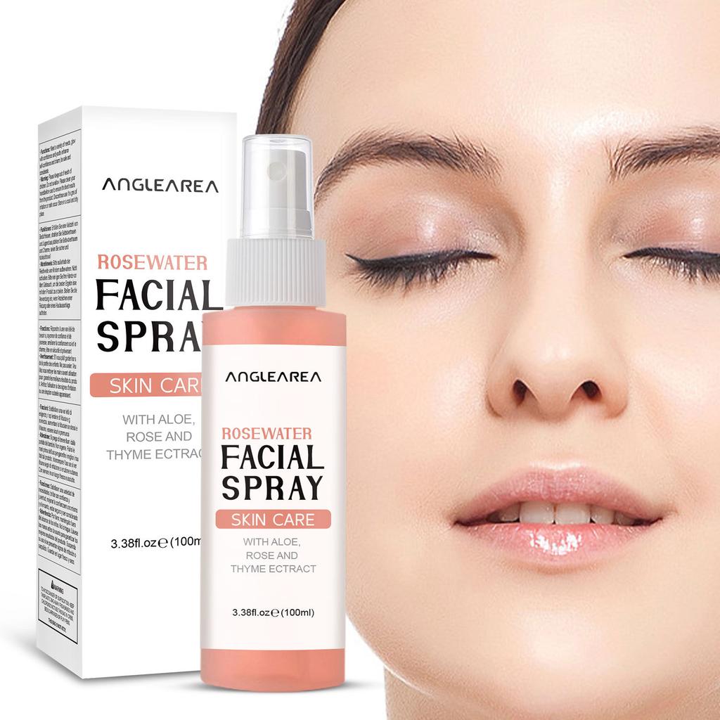 Rosewater Women's Moisturizing Mist 100ml Hydrating Makeup Setting Nourishing Moisturizing Nourish Hydrate Smooth and Delicate