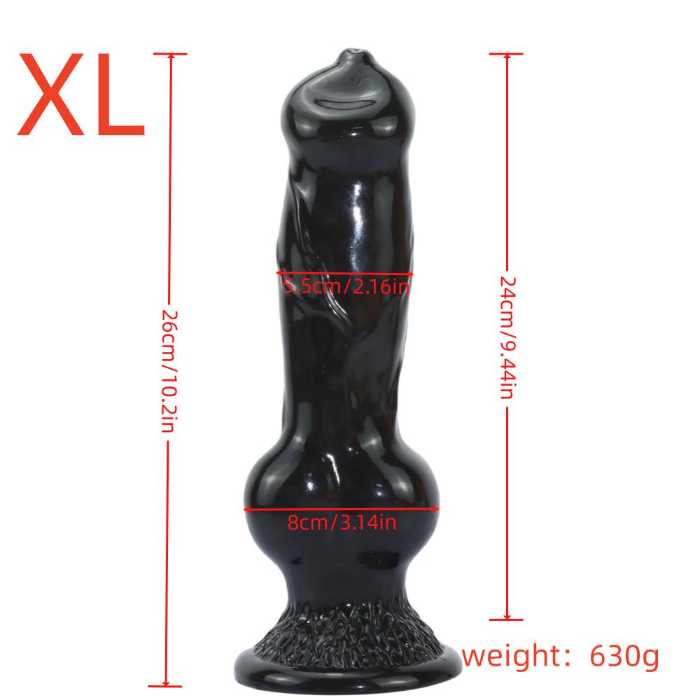 5-Size Realistic Dog Dildo – Extra Large, Thick, Long & Soft Animal Penis Toy for Women – Stretching Anal Plug & Adult Toy