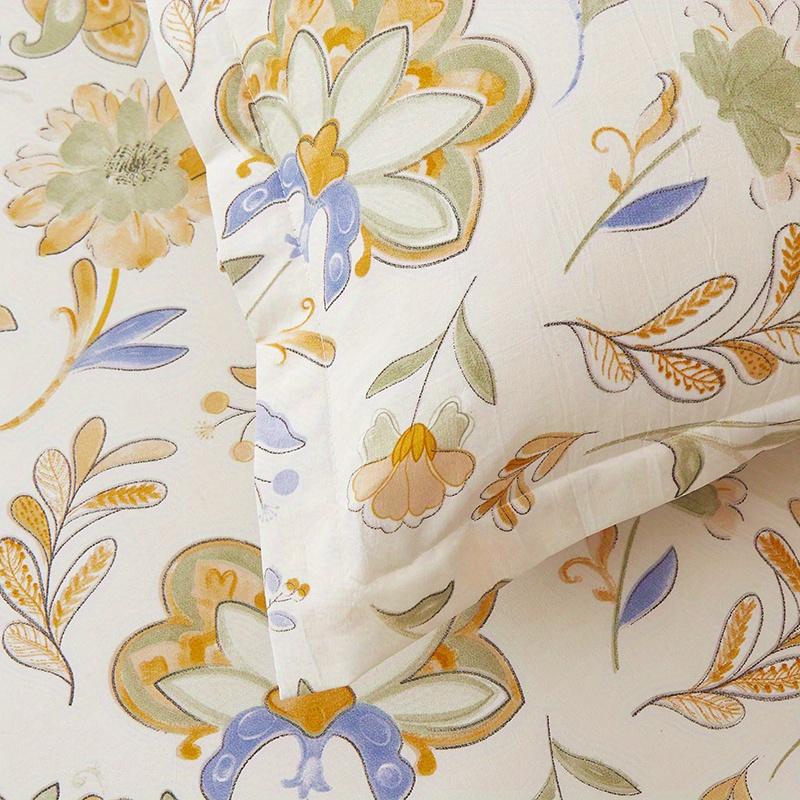 Soft Skin-friendly Cotton Blend Pillowcase Couple Home Sleeping Bed Pillow Cover 48x74cm Without Pillow Core