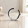 Circular Metal Decorative Sculpture Modern for Console Tables, Office Styling