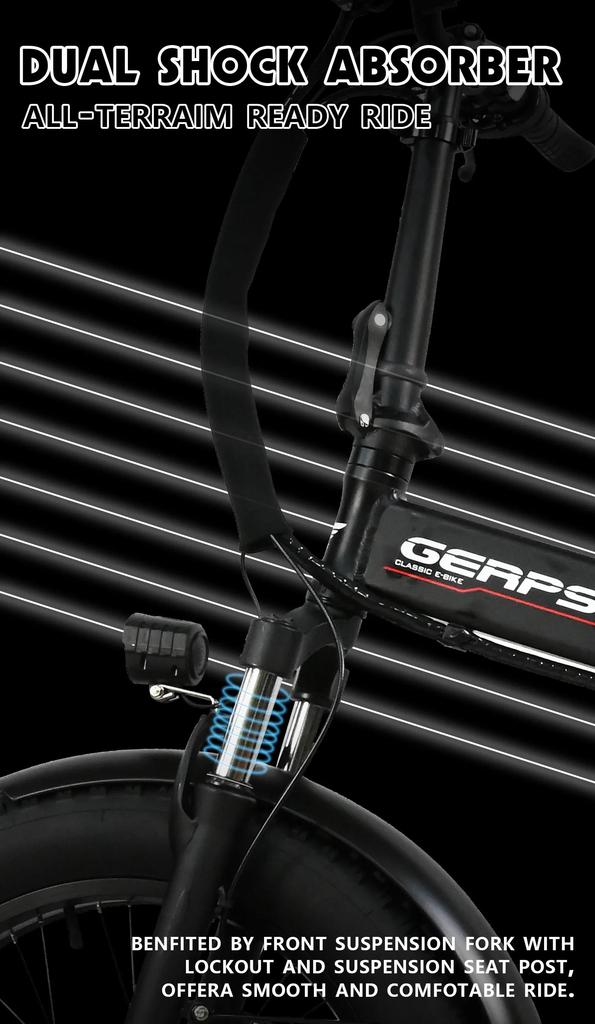 E-bike DZ2002 electric folding bicycle mountain bike 20 inches 750W 48V 16AH outdoor electric bicycle