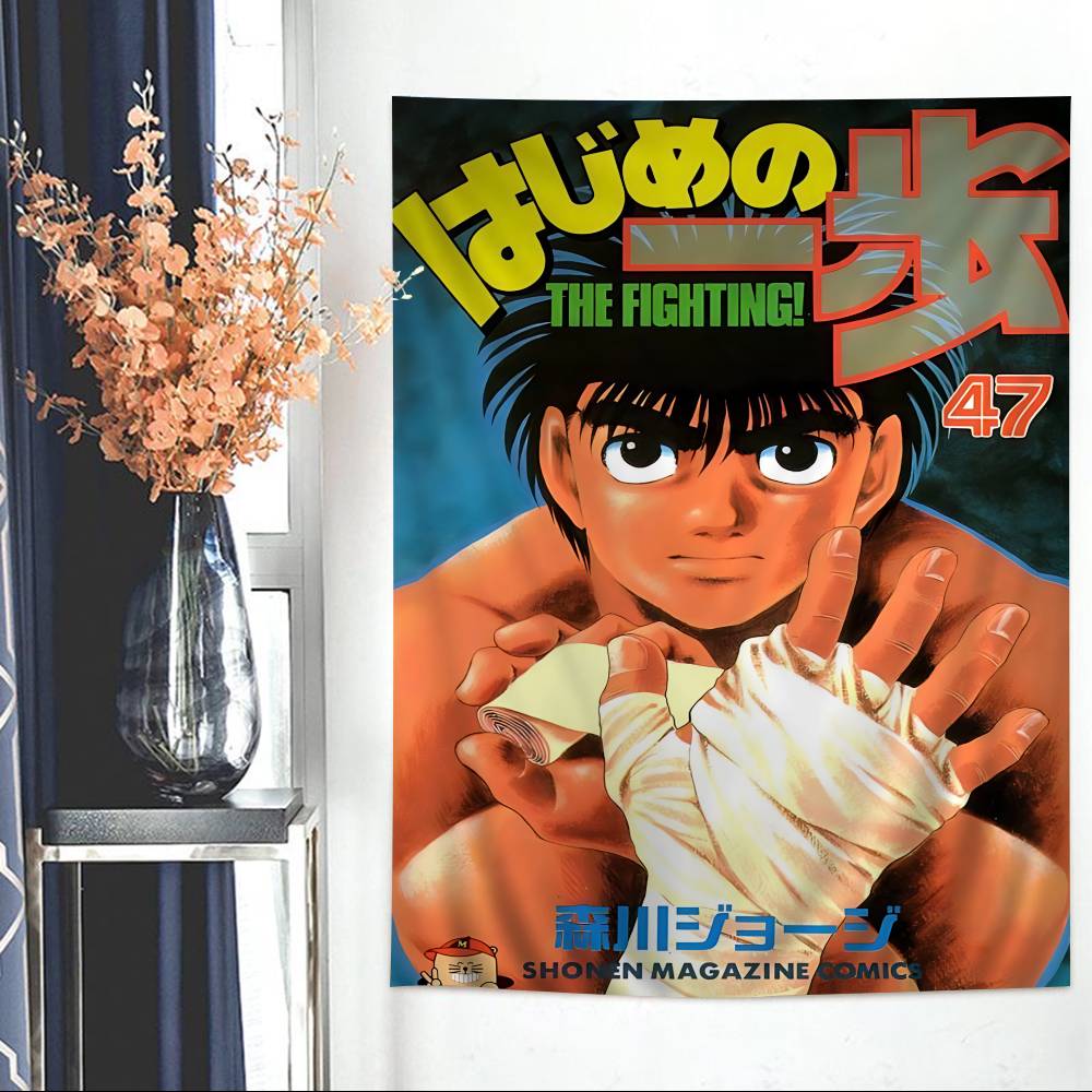 Japanese Manga HHajime No Ippo Cartoon Tapestry Bohemian Wall Tapestries Mandala Wall Hanging Sheets