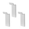 Conjunto de Ganchos Magnéticos Yamazaki de x x A7cm Tower Easy 10791 Ganchos, Pequeno, 3, Branco, L2,2 P2,2 (por gancho), marca, Instalação,