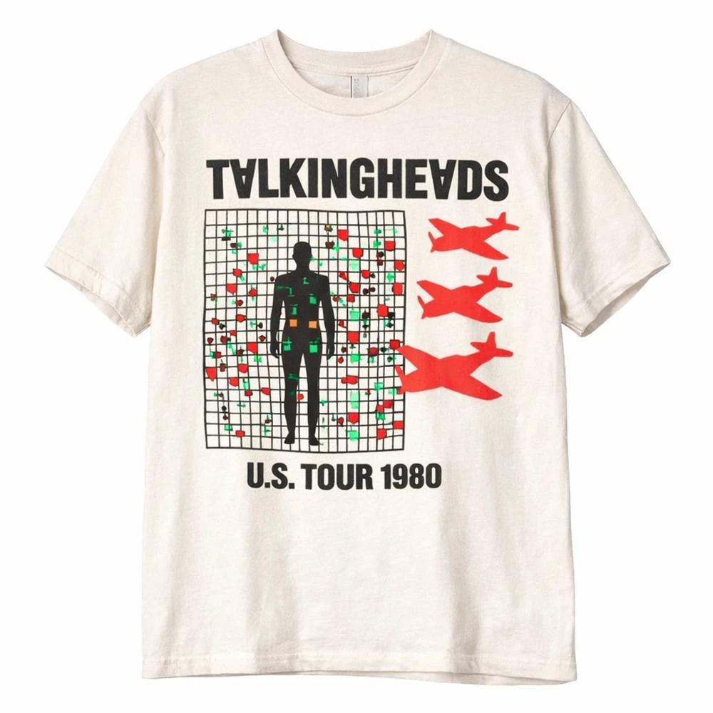 White Distressed Vintage Band Tour Style Unisex T-Shirt