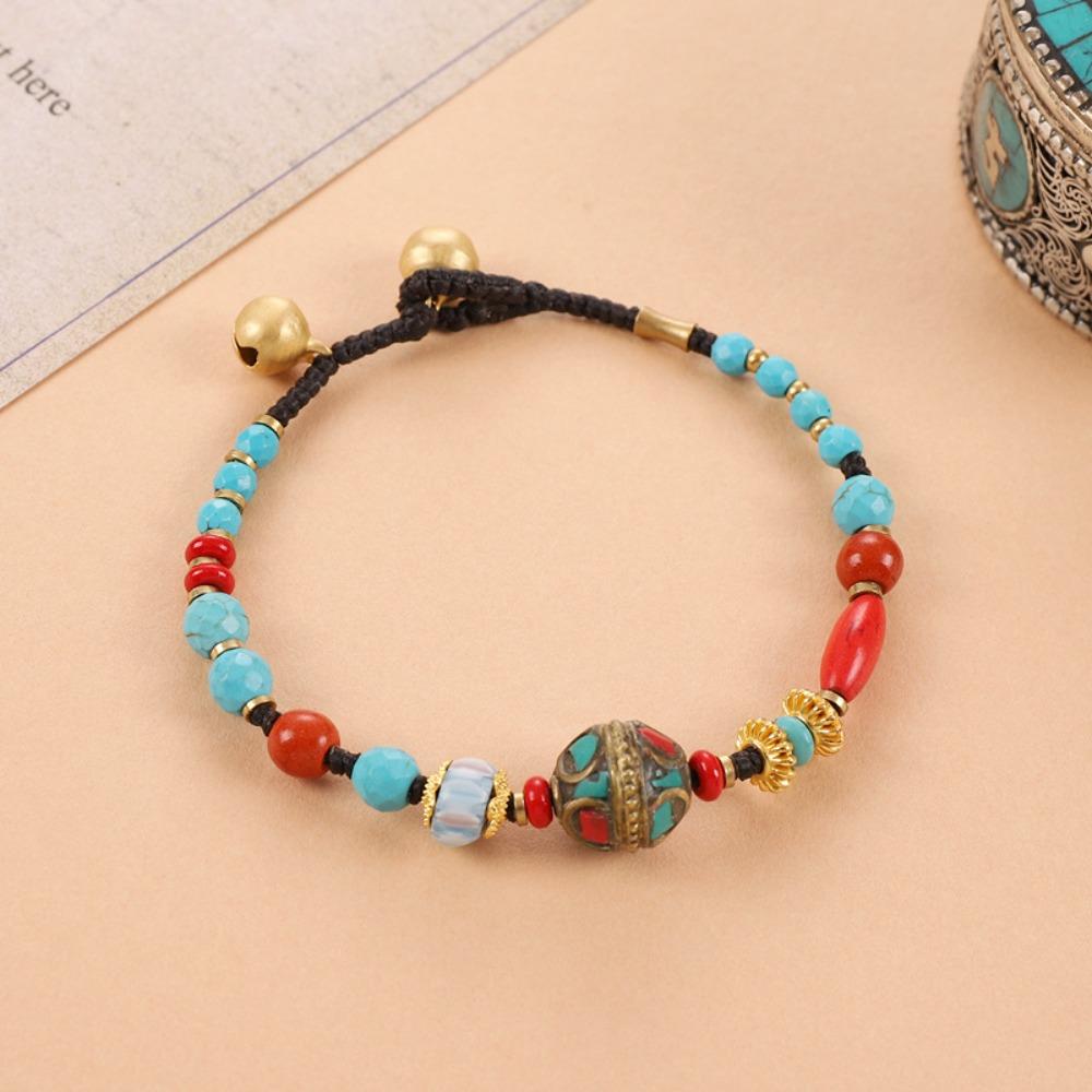 Colorful Tibetan-style Bracelet Retro Vintage Beaded Bracelet Fashion Bohemian Bracelet  Jewelry