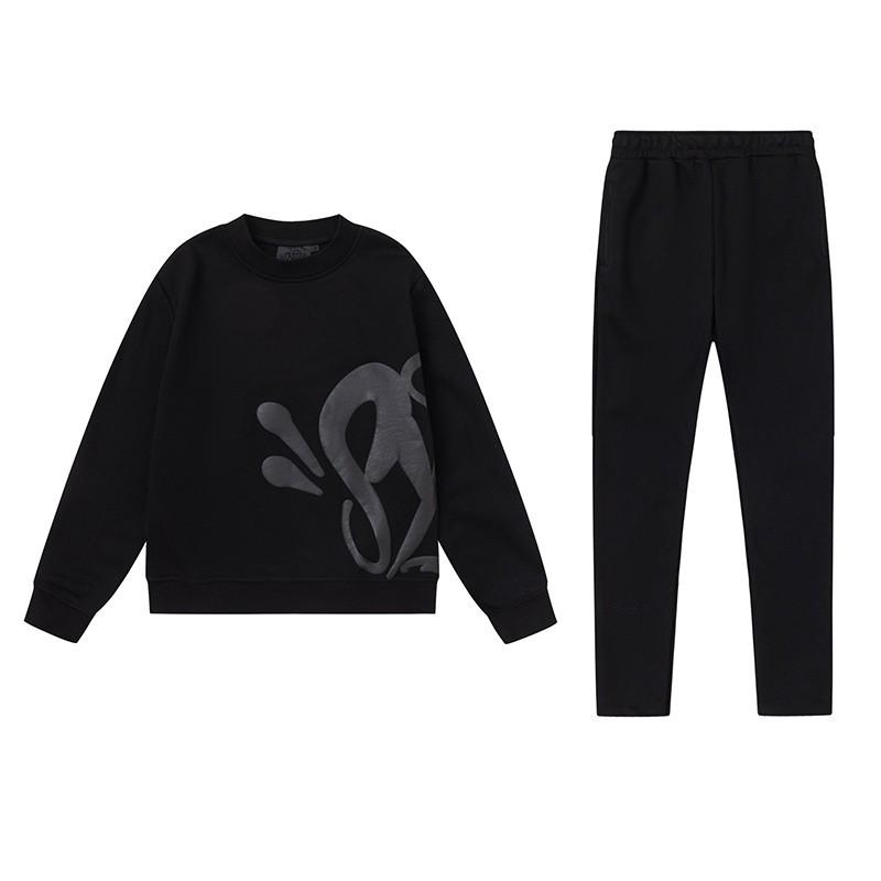 Hip Hop Streetwear Hoodie Pants Set Teen Boys Cotton Long Sleeve Casual Outfit Winter