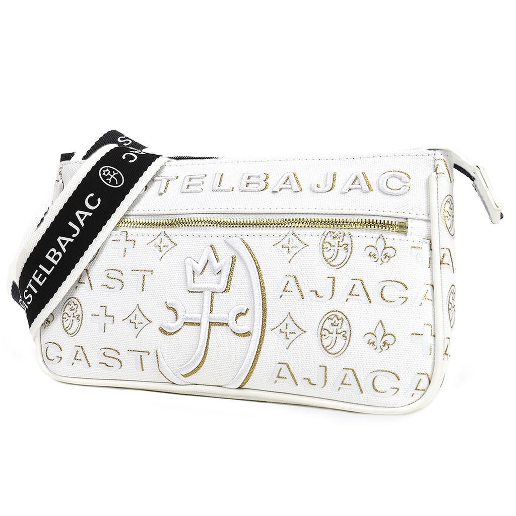 CASTELBAJAC Cite White Men's One-Shoulder Bag,